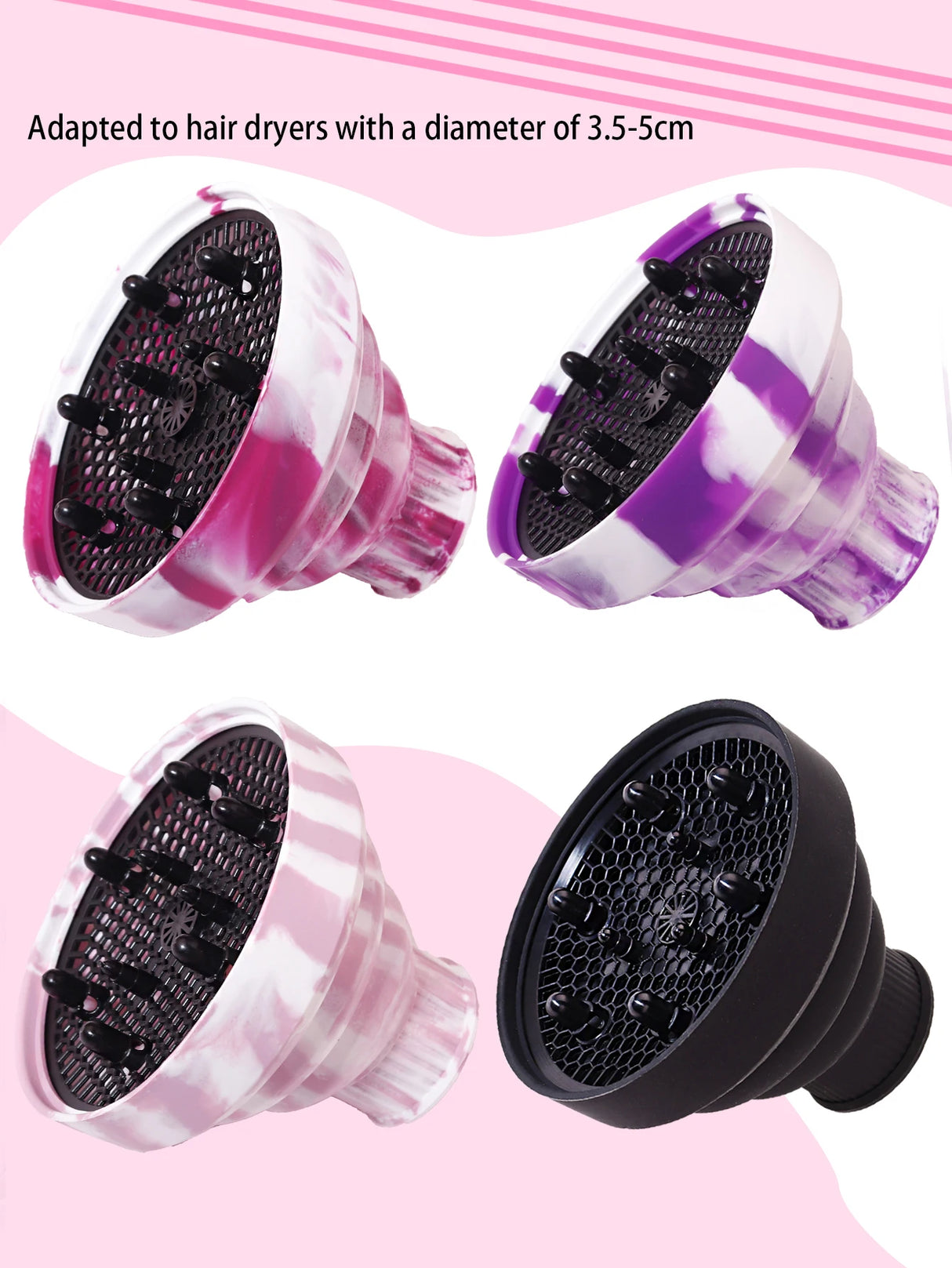 silicone hair dryer cap, suitable hair dryers