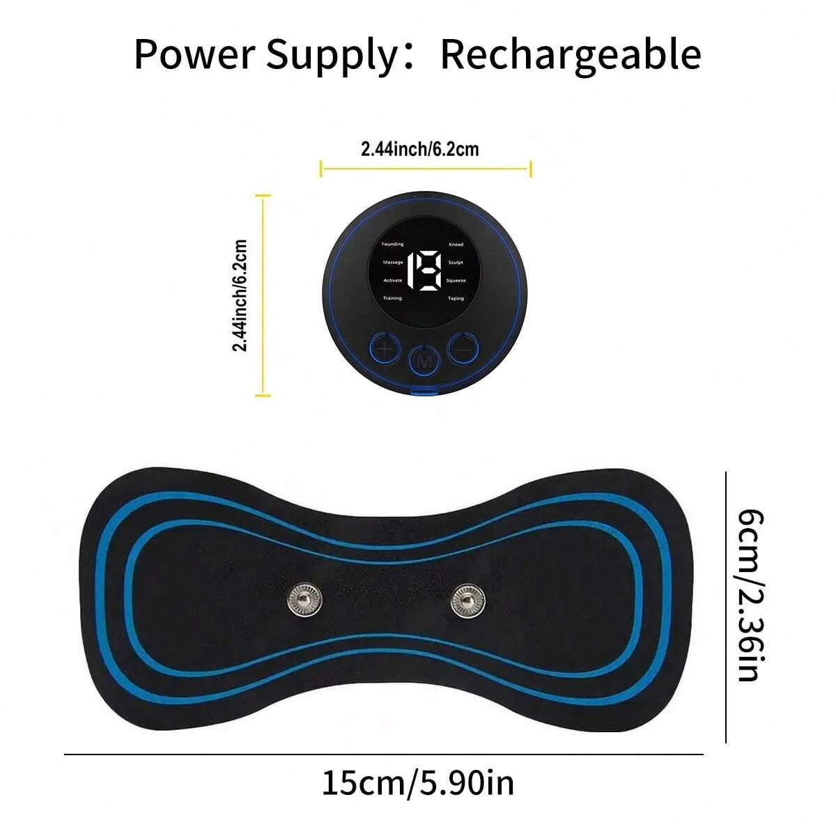 Smart Mini Neck and Shoulder Massager USB Rechargeable Portable Device
