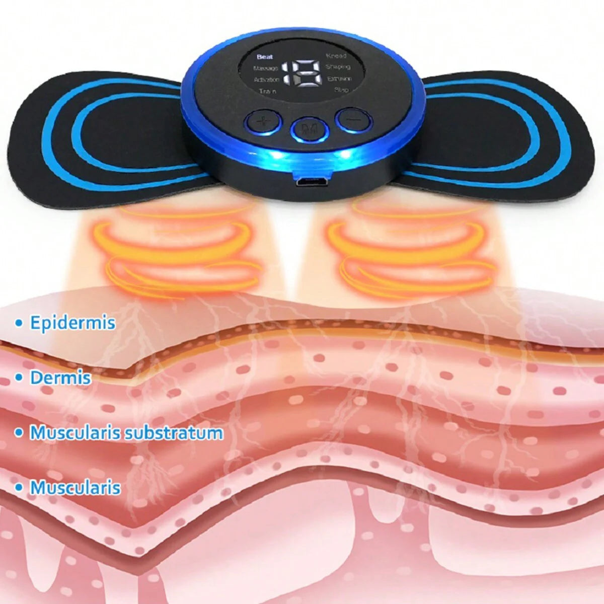Smart Mini Neck and Shoulder Massager USB Rechargeable Portable Device