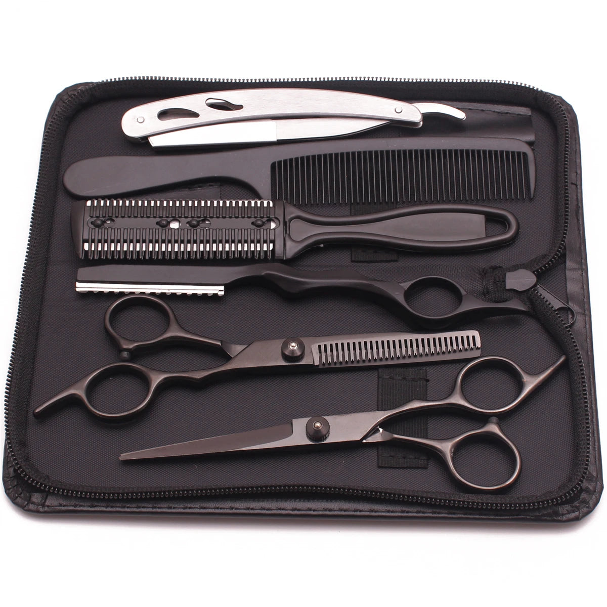 Stainless Hair Cutting Scissors & Set Styling Tool