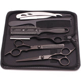 Stainless Hair Cutting Scissors & Set Styling Tool