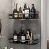 No-Drill Wall-Mount Bathroom Corner Shelf Shower Rack Organizer