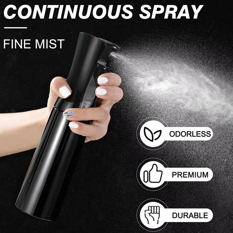 Continuous Hair Spray Bottle High Pressure Water Mist Salon Sprayer