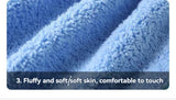 4PCS Coral Velvet Hand Towels Soft Absorbent Kitchen Bathroom Cloths
