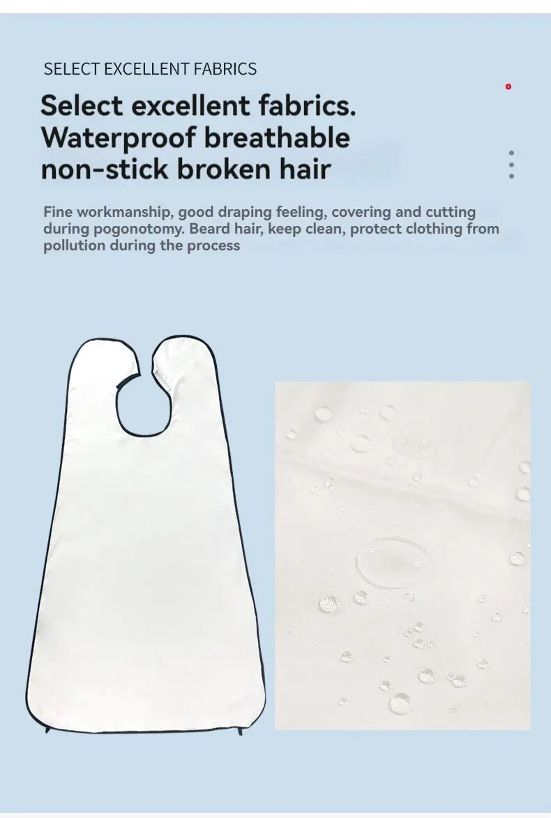 Shaving Beard Bib with Suction Cups for Grooming and Trimming