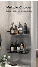 No-Drill Wall-Mount Bathroom Corner Shelf Shower Rack Organizer