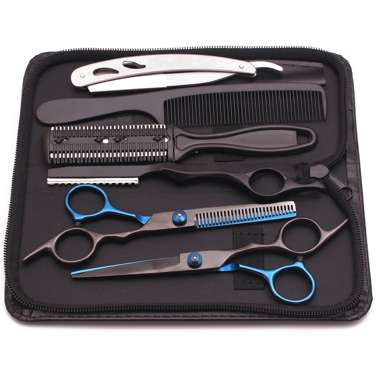 Stainless Hair Cutting Scissors & Set Styling Tool