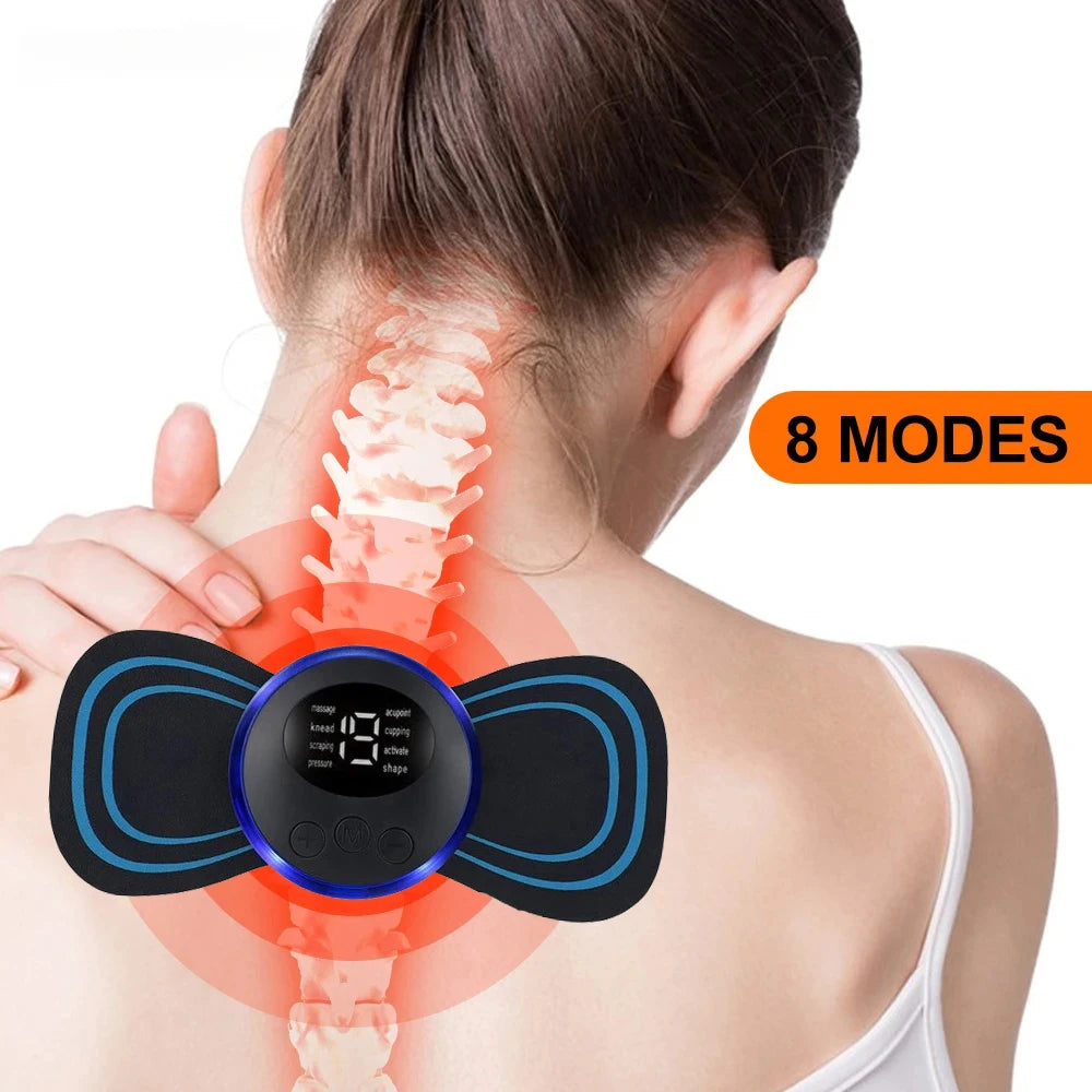 Smart Mini Neck and Shoulder Massager USB Rechargeable Portable Device