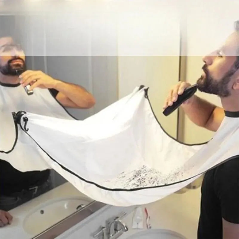 Shaving Beard Bib with Suction Cups for Grooming and Trimming
