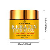 Biotin Collagen Keratin Hair Mask Treatment for Dry Damaged Hair