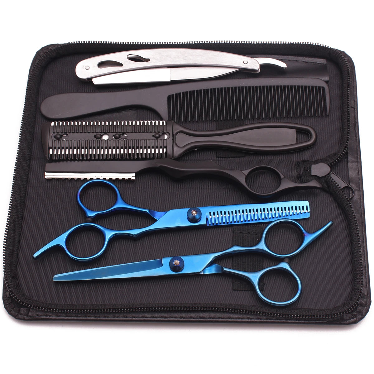 Stainless Hair Cutting Scissors & Set Styling Tool
