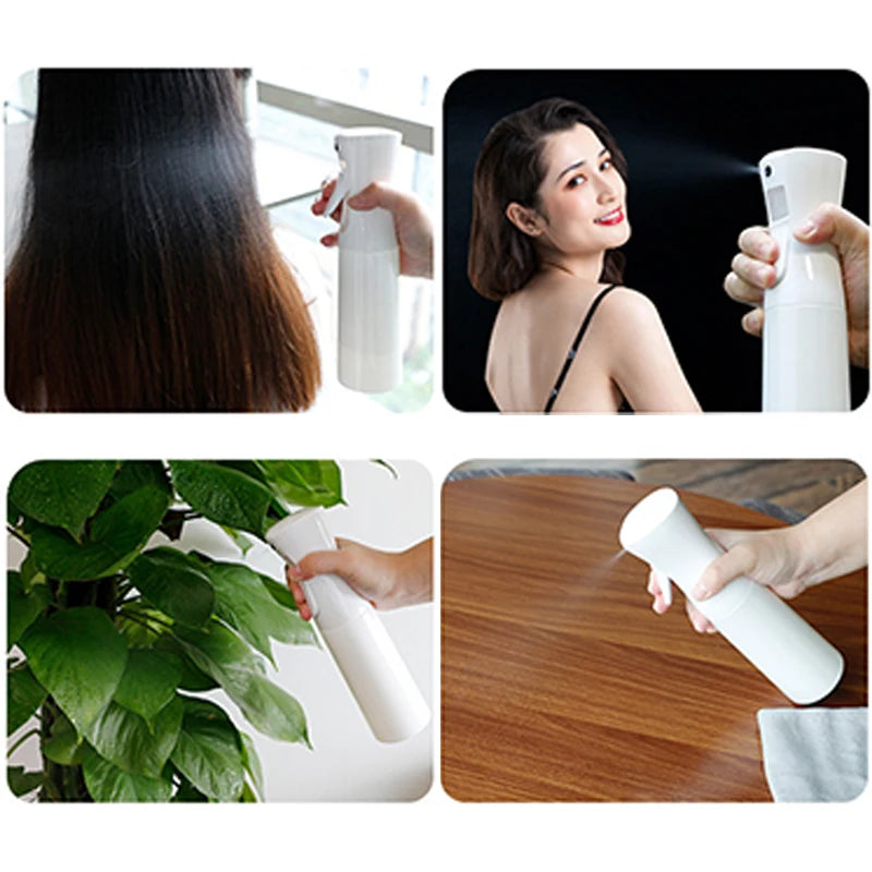 Continuous Hair Spray Bottle High Pressure Water Mist Salon Sprayer