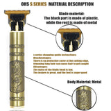 T9 Cordless Electric Hair Trimmer Shaver Barber Razor for Men