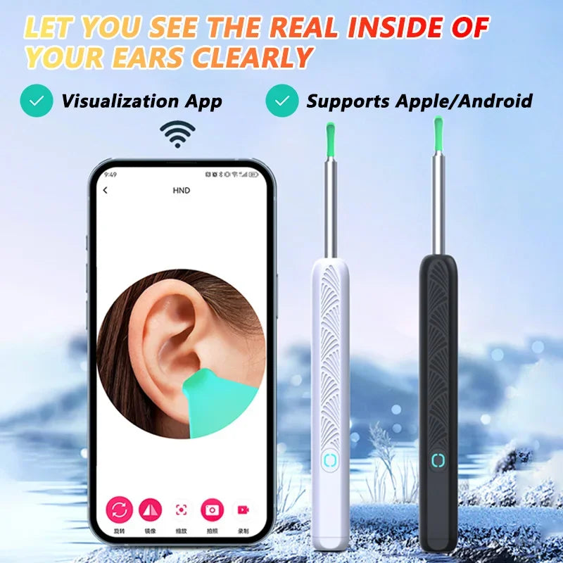 Visual Ear Wax Cleaner with Camera Safe