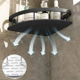 No-Drill Wall-Mount Bathroom Corner Shelf Shower Rack Organizer
