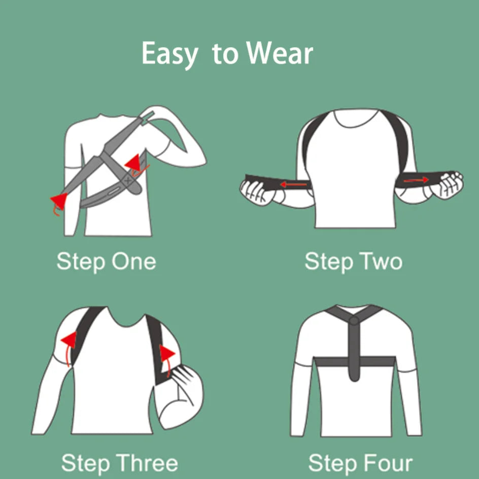 Adjustable Back Shoulder Posture Corrector Belt