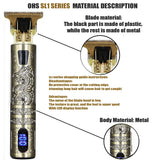 T9 Cordless Electric Hair Trimmer Shaver Barber Razor for Men