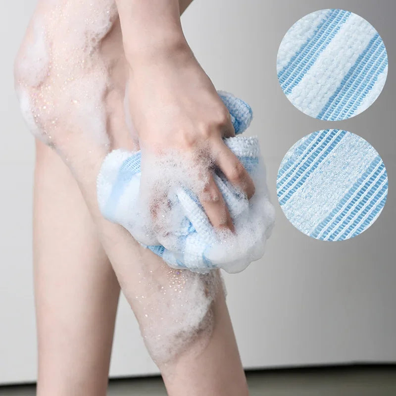 Nylon Exfoliating Bath Washcloth Towel Brush for Body Shower